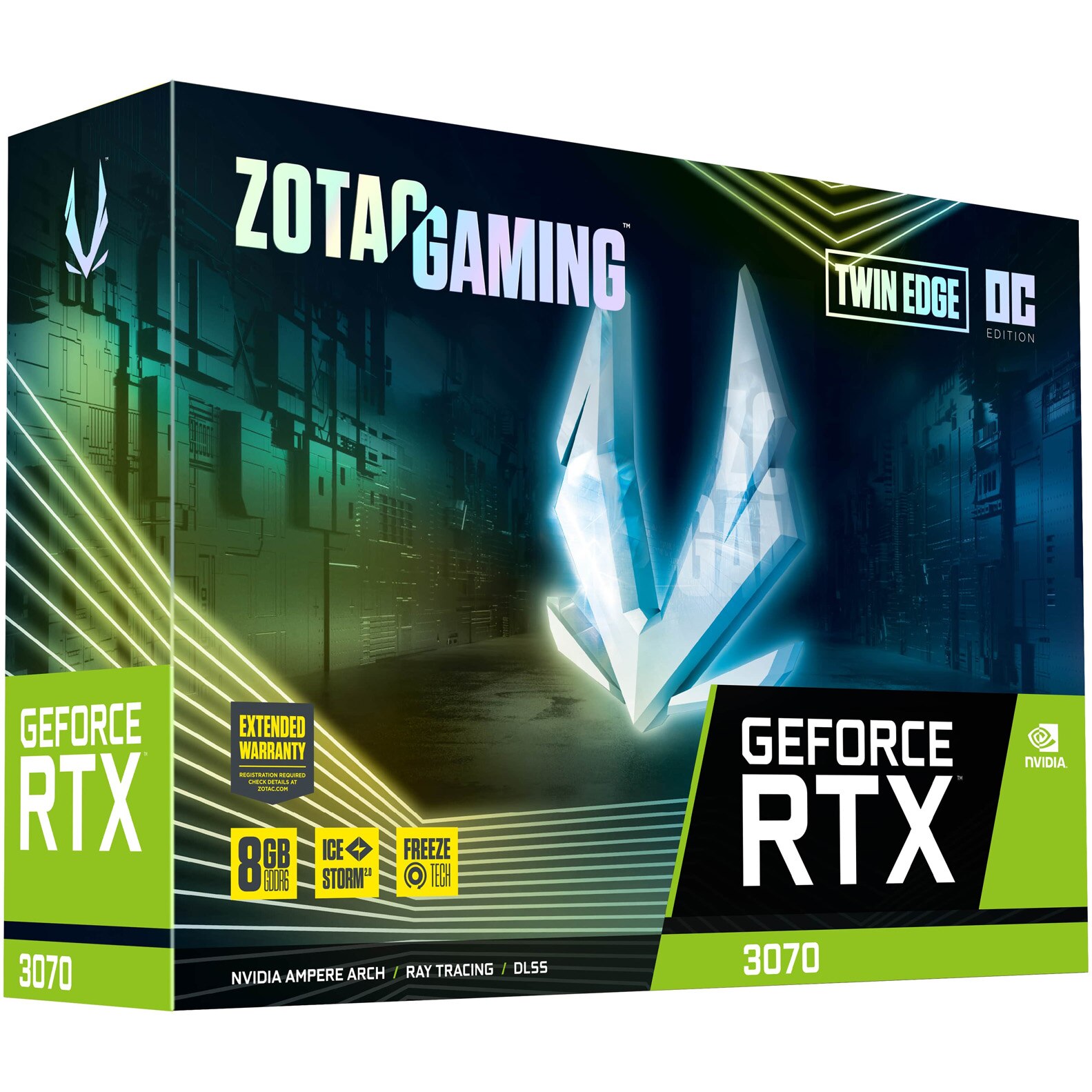 Видео карта ZOTAC GAMING GeForce® RTX™ 3070 Twin Edge OC Видео карта ZOTAC GAMING GeForce® RTX™ 3070 Twin Edge OC