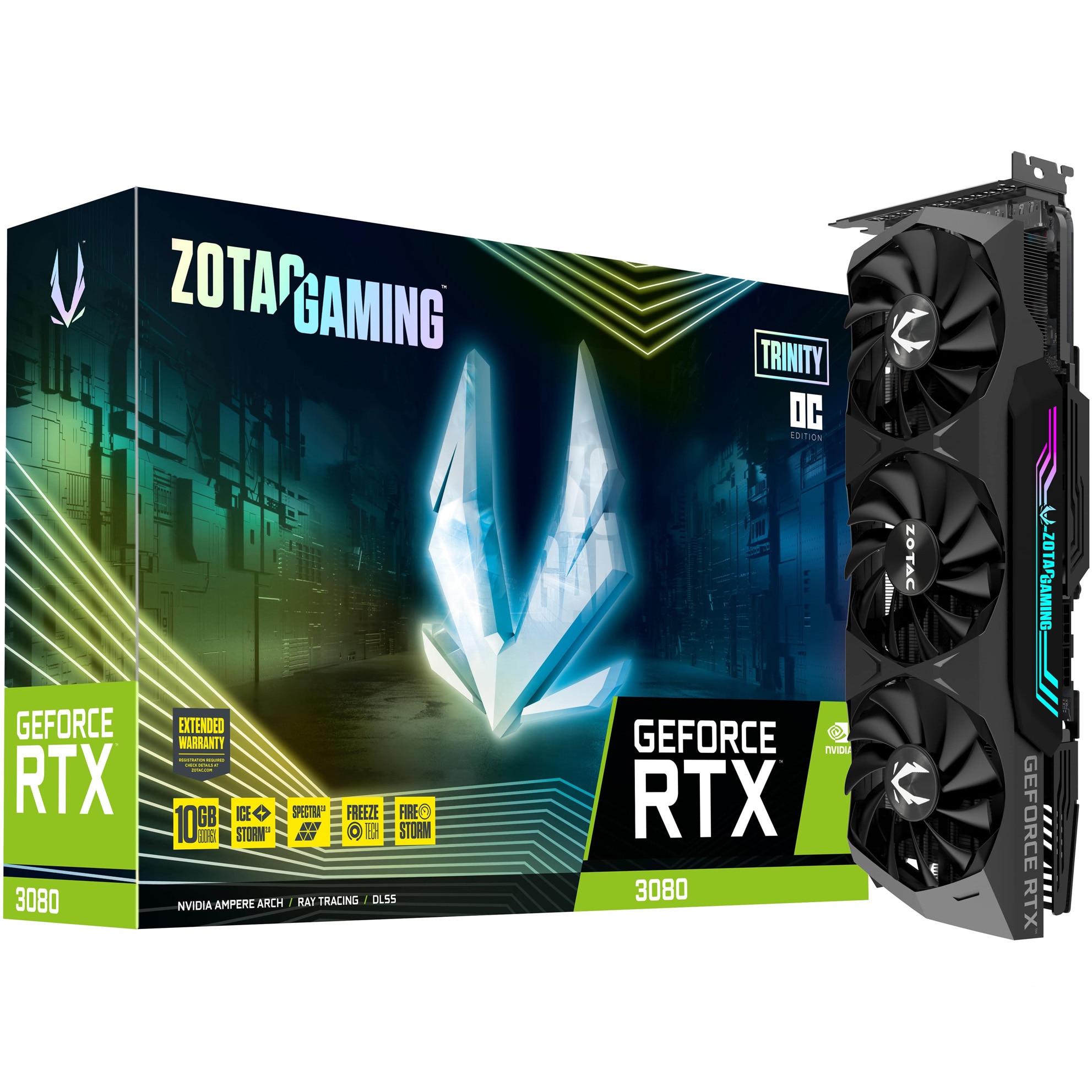 Placa video ZOTAC GAMING GeForce® RTX™ 3080 Trinity OC, 10GB