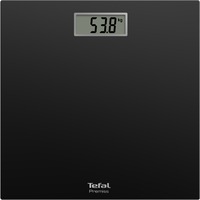Cantar de baie Tefal Classic PP1400V0, greutate maxima 150kg, Auto ON/OFF, suprafata de sticla, negru