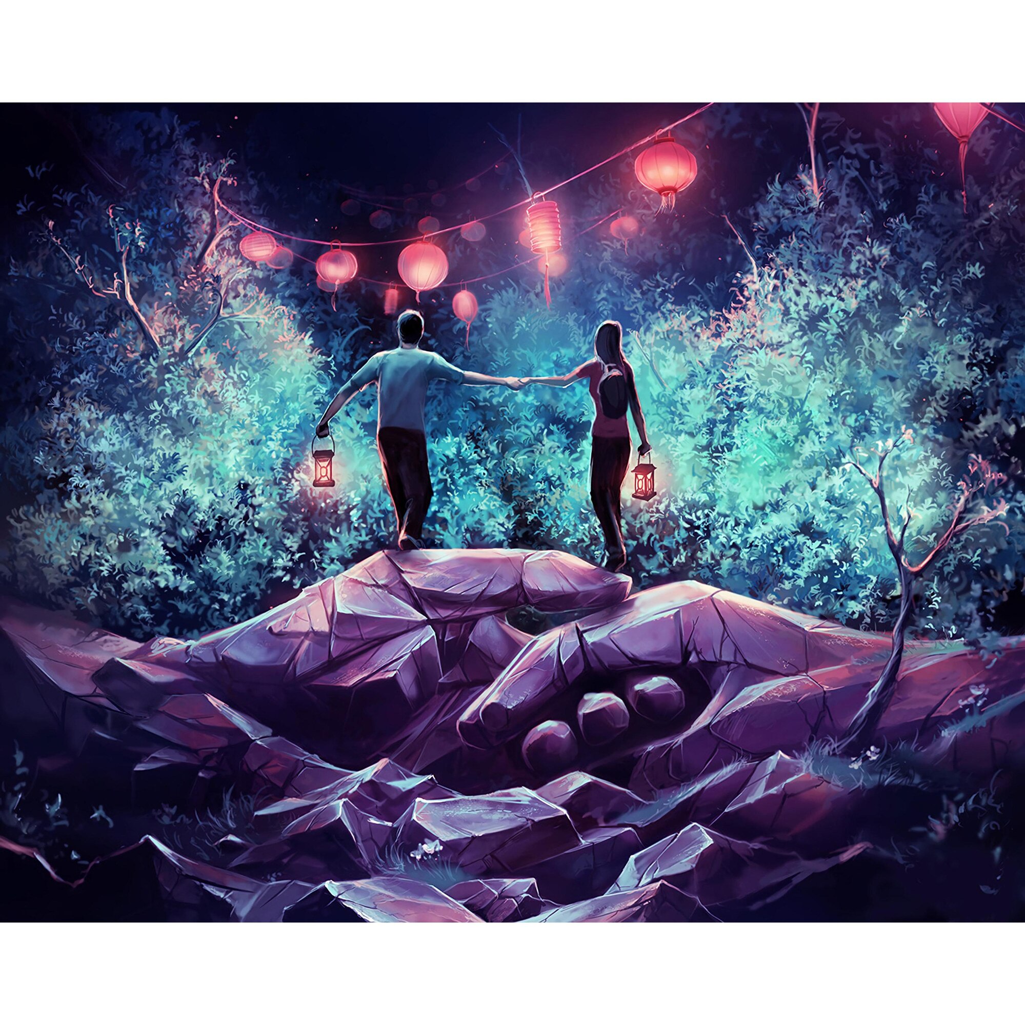 Pictura pe numere Criando (set) 50x65 cm - Panza din bumbac pe rama de lemn (PDP-420)