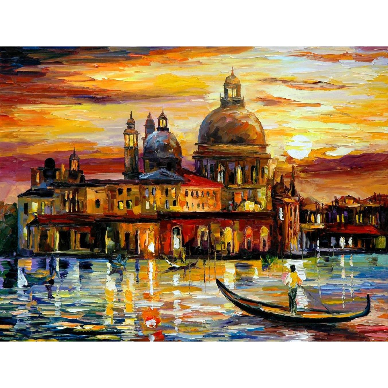 Set Pictura pe numere 70x90 cm, Panza din bumbac (PDP-915), fara rama