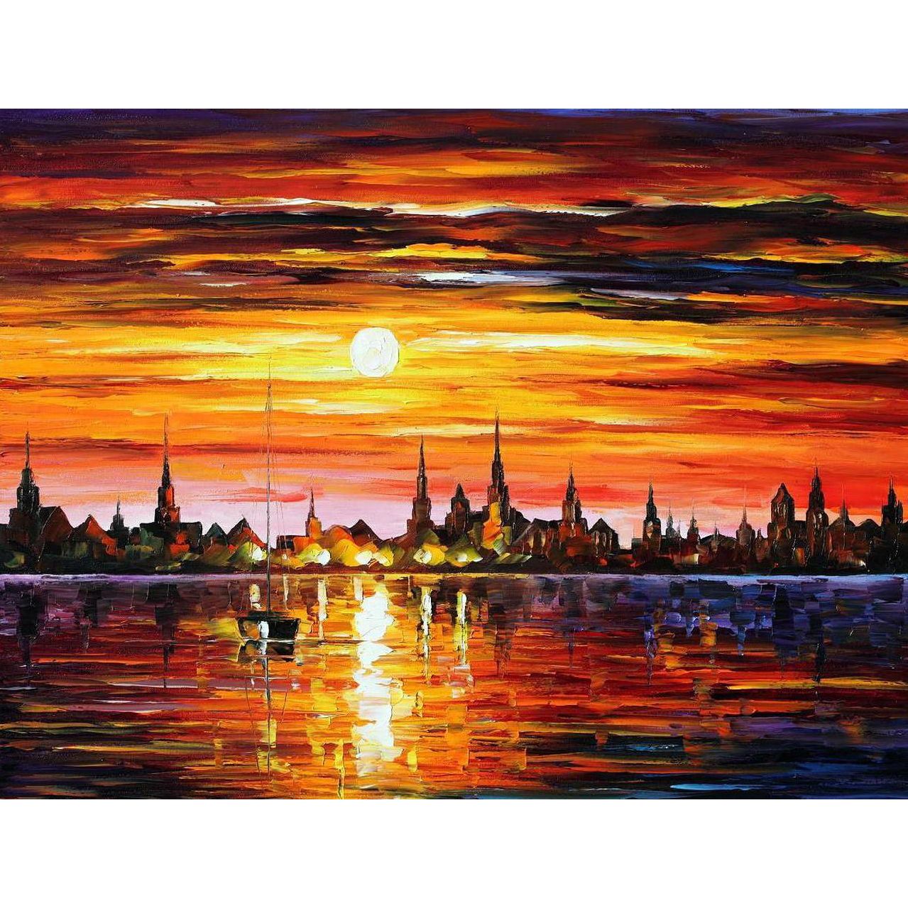 Set Pictura pe numere 70x90 cm, Panza din bumbac (PDP-927), fara rama
