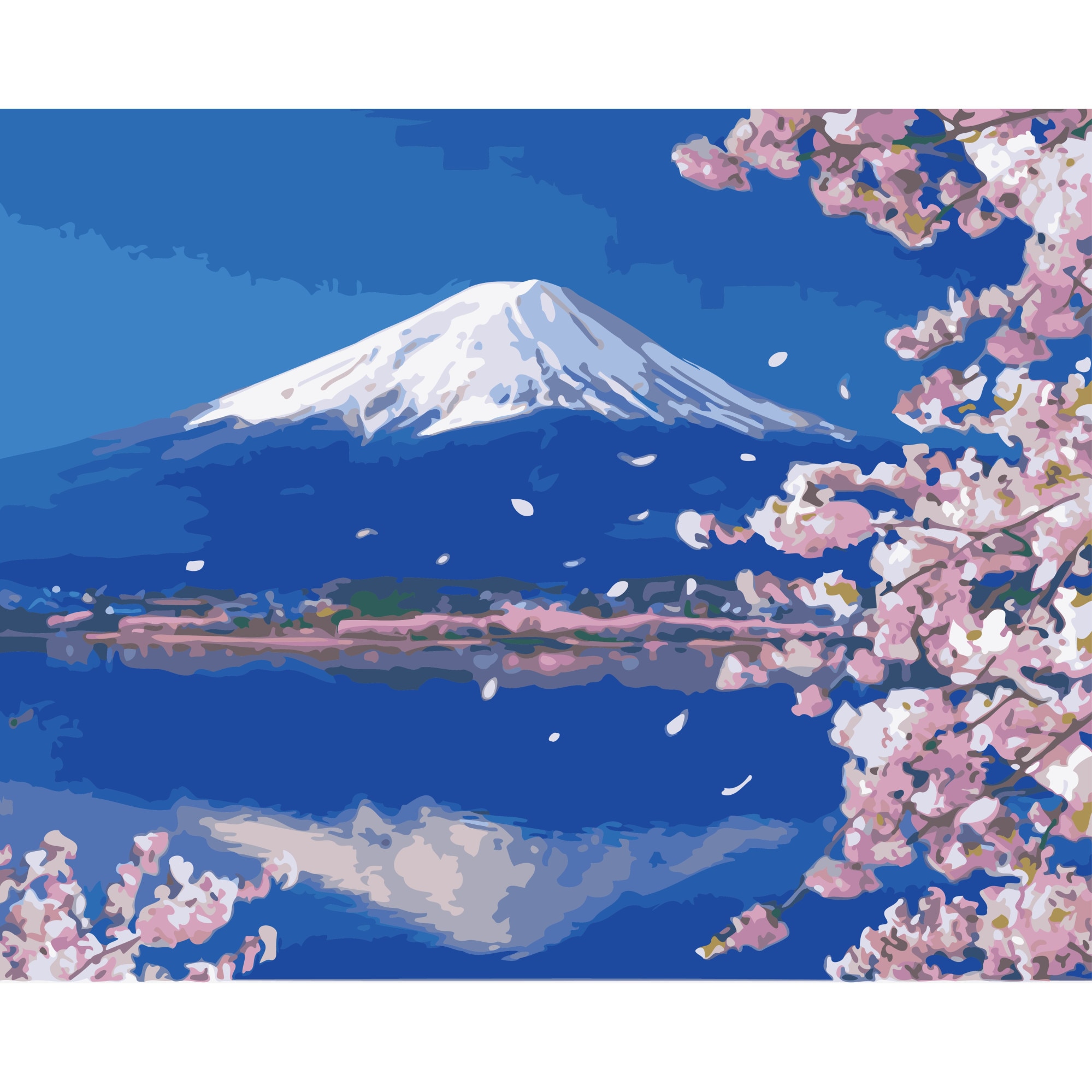 Pictura pe numere Criando (set) 50x65 cm - Panza din bumbac pe rama de lemn (PDP-45)
