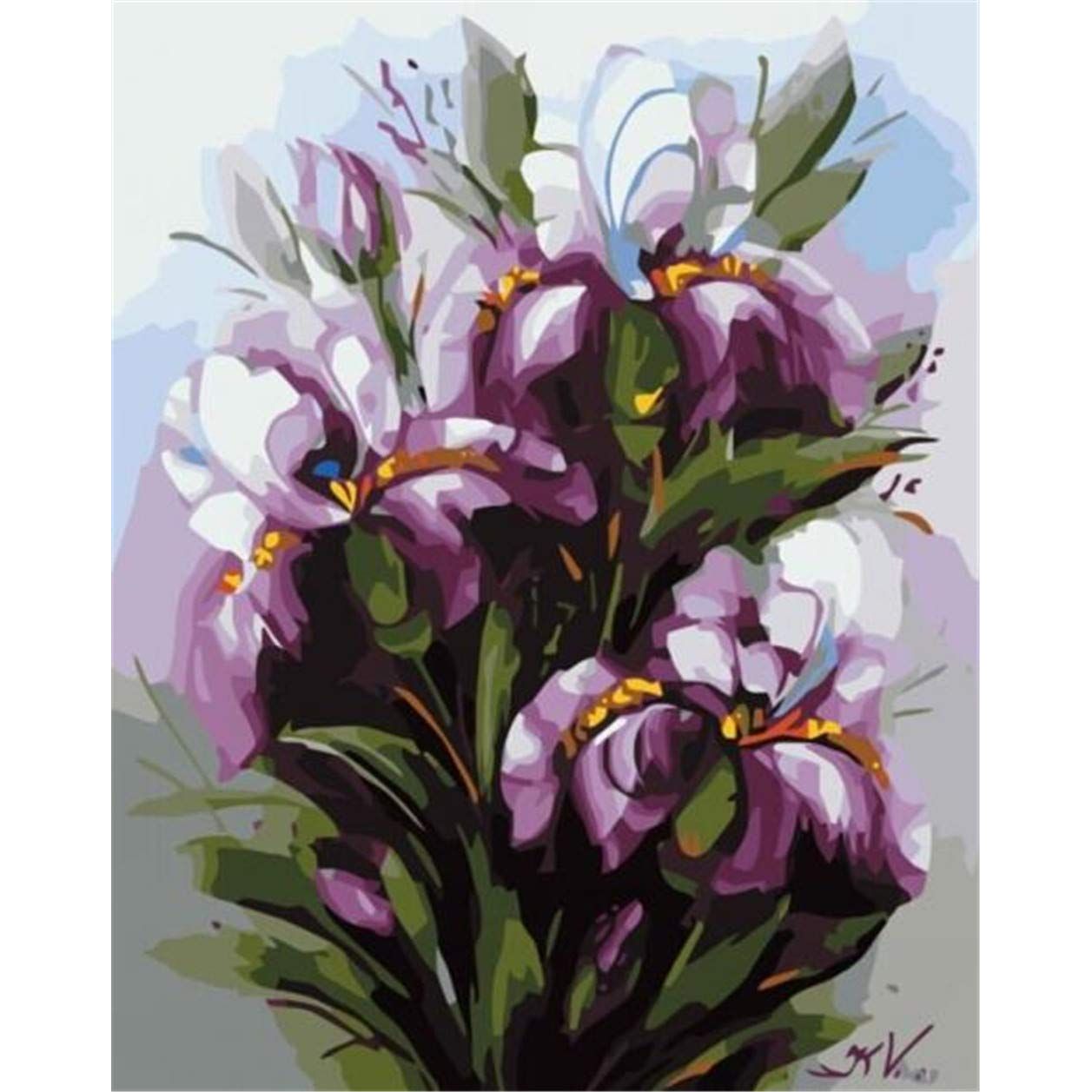 Pictura pe numere Criando (set) 60x75 cm - Panza din bumbac pe rama de lemn (PDP-432)