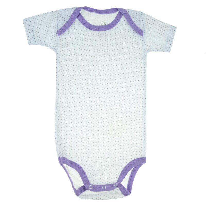 Body cu maneca scurta pentru fete Pifou Model 6 MS6M, Alb, 82-88 cm