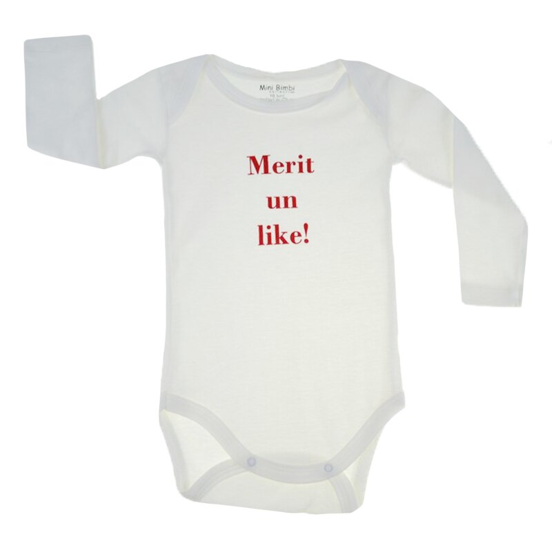 Body cu maneca lunga pentru bebelusi Mini Bimbi BMB2, Crem, 86 cm