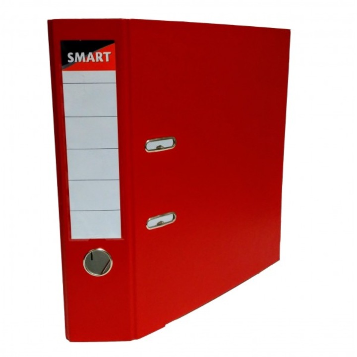 Biblioraft plastifiat SMART 5cm Rosu A4