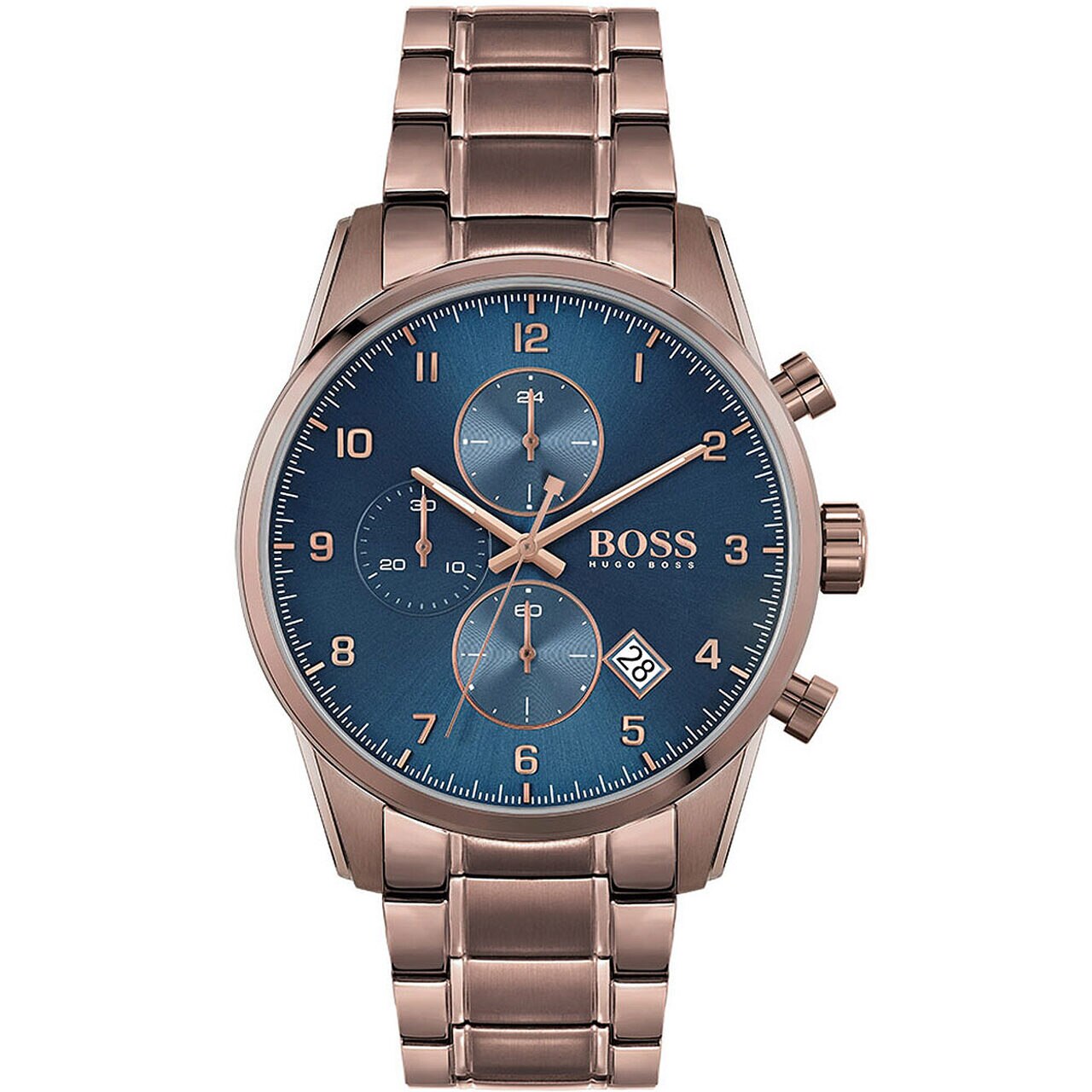 Ceas barbatesc Hugo Boss 1513788, Quartz, 44mm, 5ATM, Maro