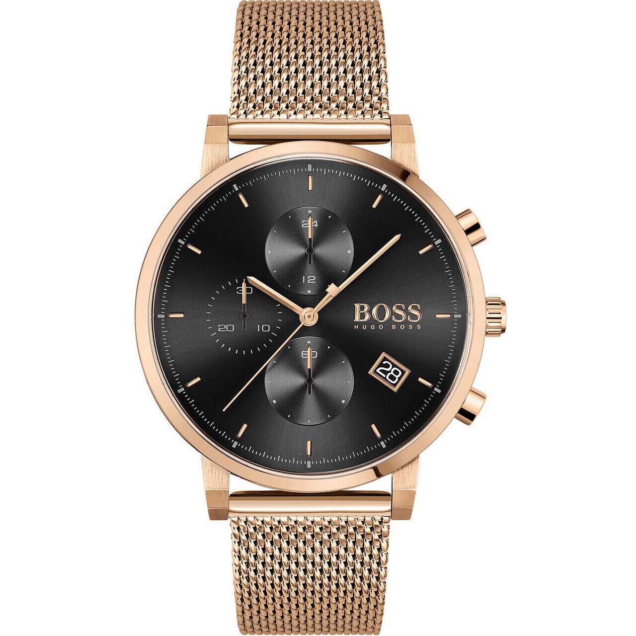 Ceas barbatesc Hugo Boss 1513808, Quartz, 43mm, 3ATM, Auriu
