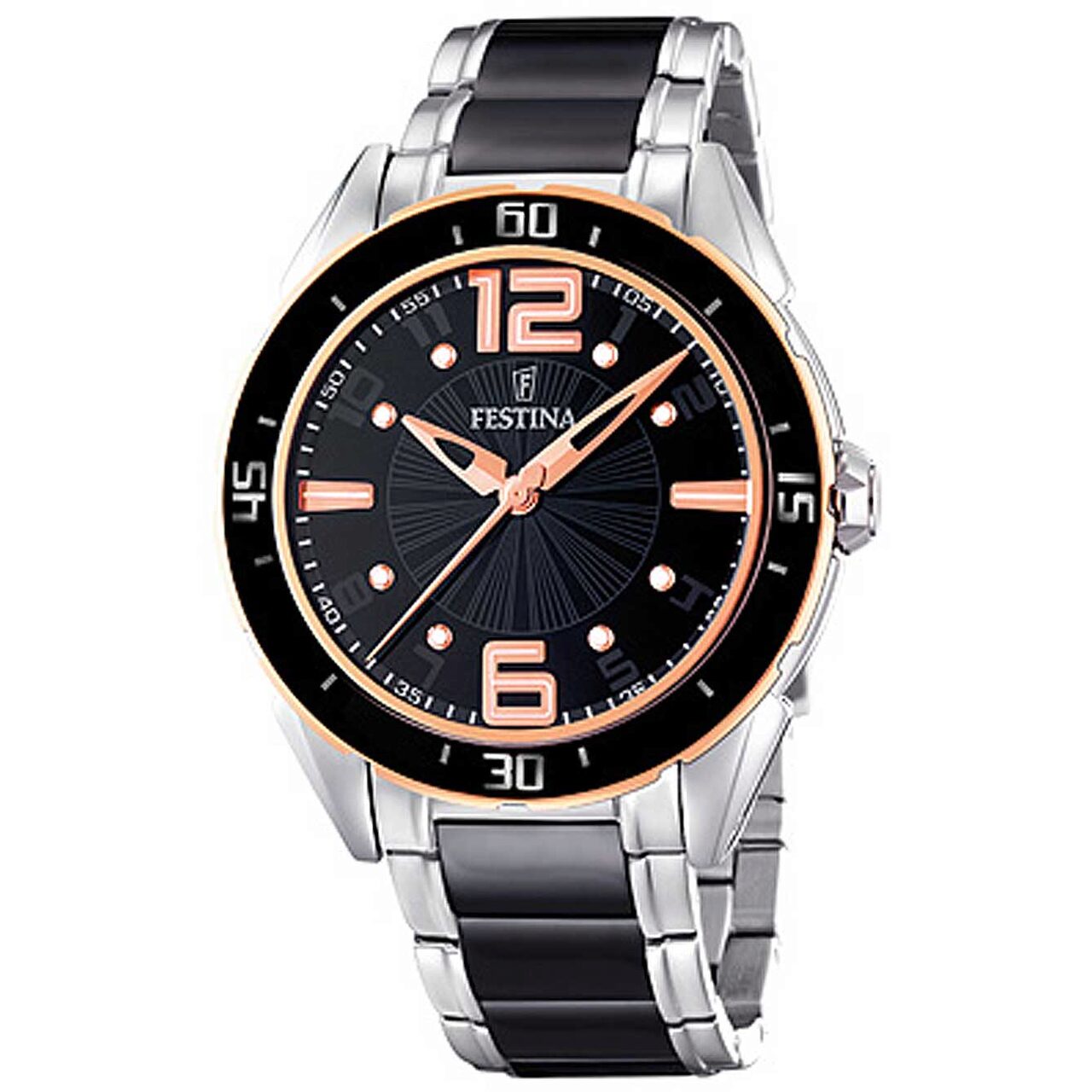 Ceas de dama Festina F16396/2, Quartz, 40mm, 3ATM, Argintiu