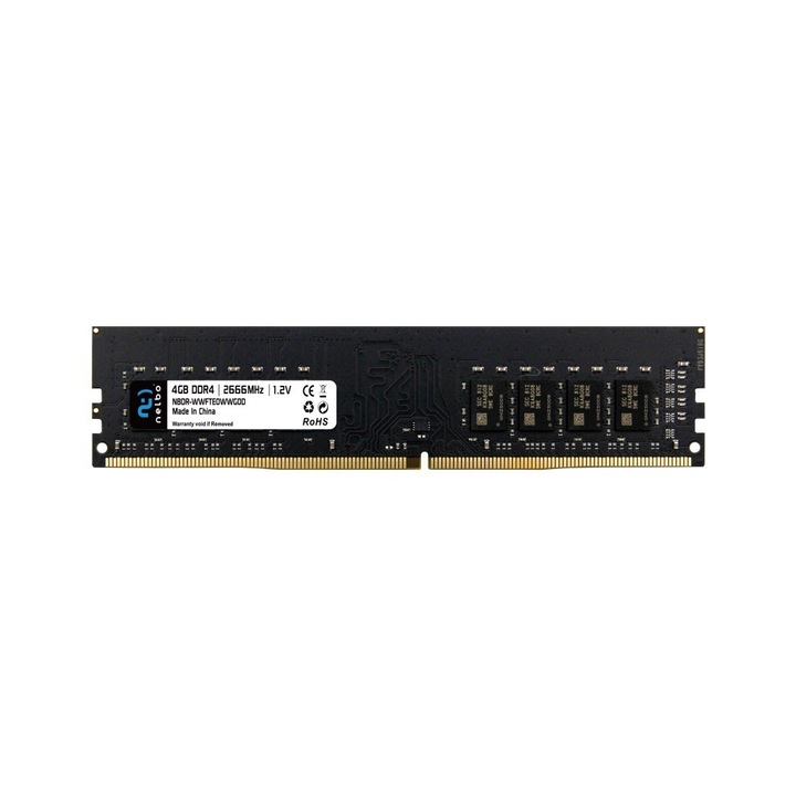 Desktop Memóriák RAM, Nelbo, 4GB ddr4 dimm 2666 Mhz, single channel