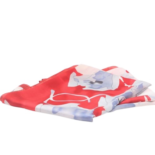 Esarfa dama caza pelletteria model Diana imprimeu floral rosu 180 x 90 cm