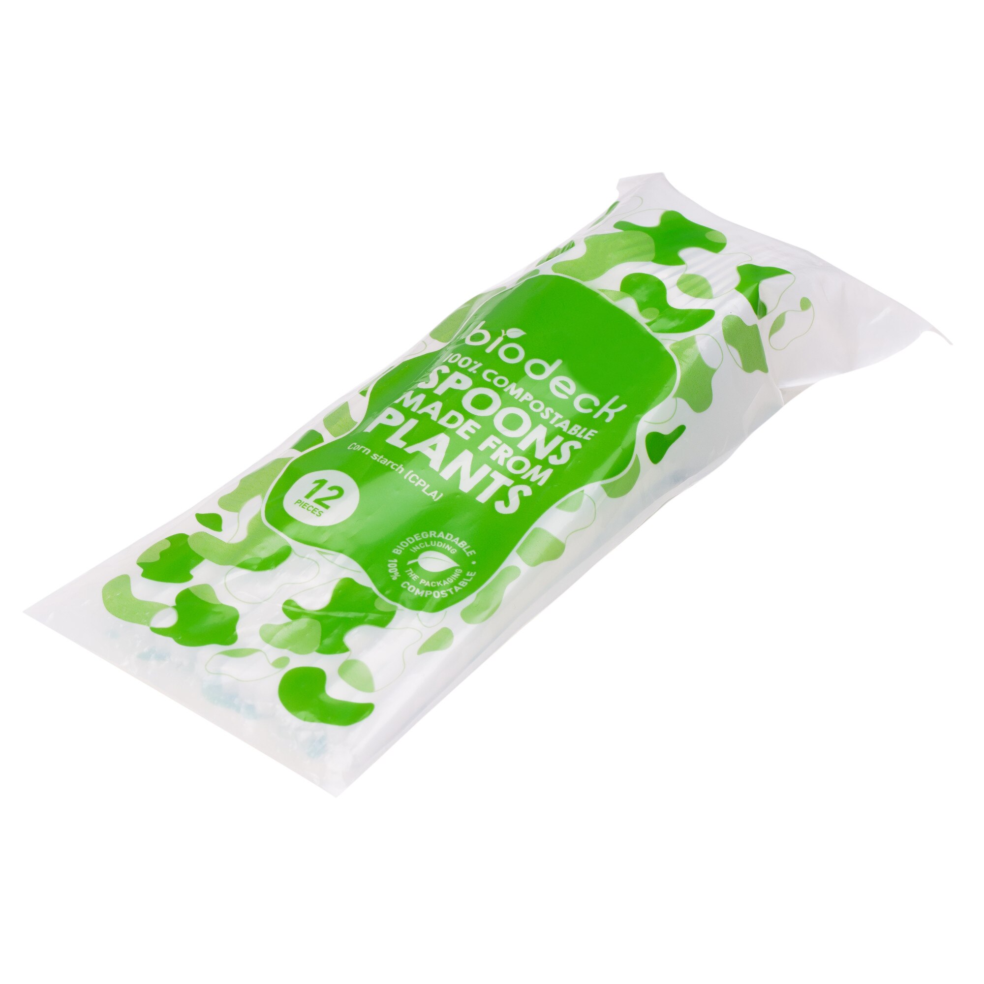 Linguri de unica folosinta, 100% Biodegradabil si Compostabil, 12 bucati/set, din CPLA