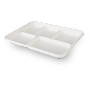 Tavite 5 compartimente FCT 5, 267x215x28 mm, 125 buc/set, biodegradabile Tavite 5 compartimente FCT 5, 267x215x28 mm, 125 buc/set, biodegradabile
