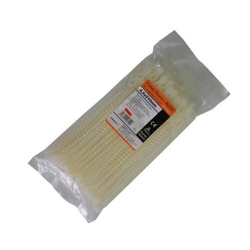 Set Coliere Fixare Nylon, 4.5 x 210mm, 100 Buc/Set, Alb, 2 Posibilitati de Fixare, Reutilizabile Set Coliere Fixare Nylon, 4.5 x 210mm, 100 Buc/Set, Alb, 2 Posibilitati de Fixare, Reutilizabile