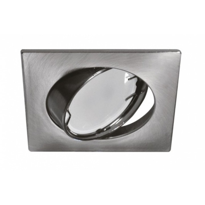 Strühm Oktan négyzet alakú spot keret matt króm, MR16-os foglalattal