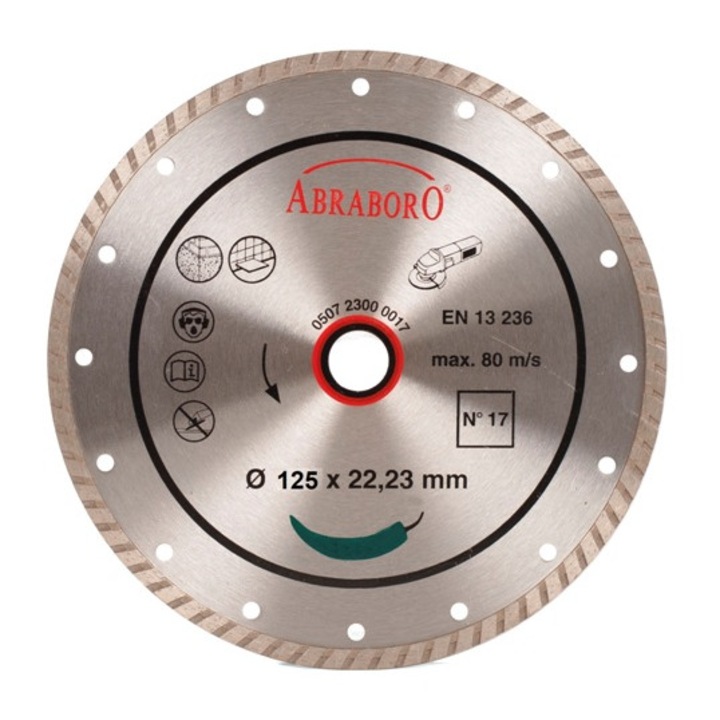 Gyémántkorong Turbo 125 mm extra erős ABRABORO