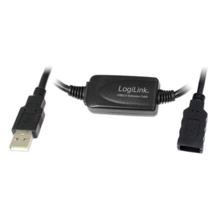 Cablu date, LogiLink, USB 2.0 tip A - A 25 m, M/F