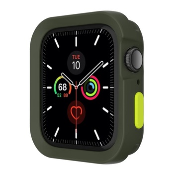 Carcasa termopoliuretanica rezistenta la socuri pentru Apple Watch 40mm, SwitchEasy Colors (verde inchis) Carcasa termopoliuretanica rezistenta la socuri pentru Apple Watch 40mm, SwitchEasy Colors (verde inchis)