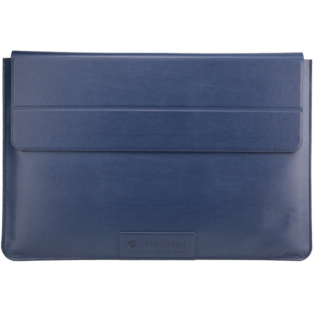 Husa din piele, SwitchEasy, EasyStand, Cu suport, Pentru MacBook Pro 15/MacBook Pro 16, Albastru