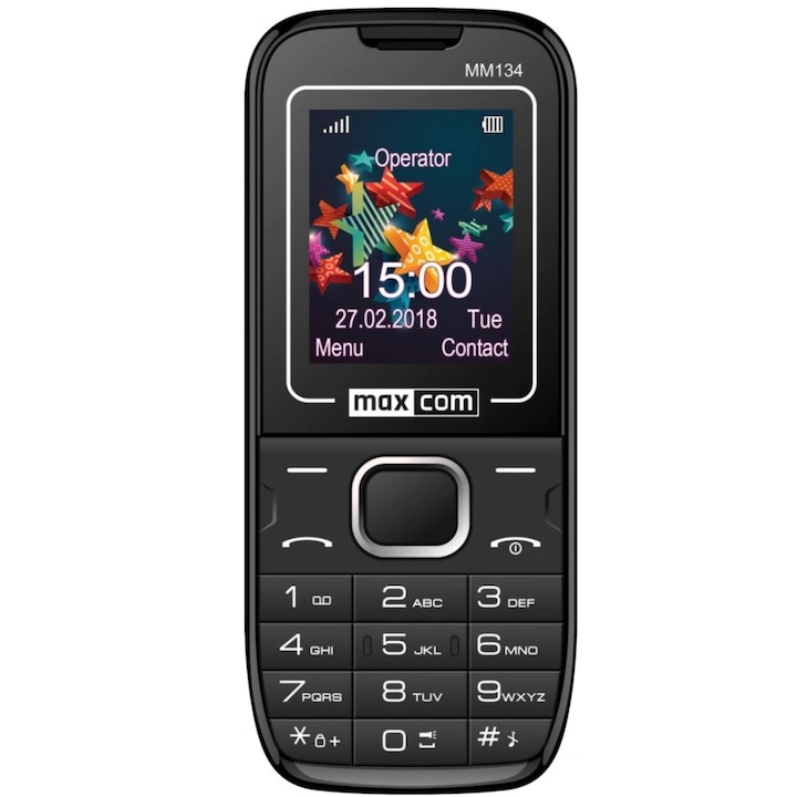 Мобилен телефон MaxCom MM134, Black