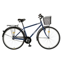 bicicleta city roti 28 inch frana v-brake portbagaj aparatori aluminiu pompa rich dunarea csr2891a cadru albastru cu design alb imagen 48_0_
0