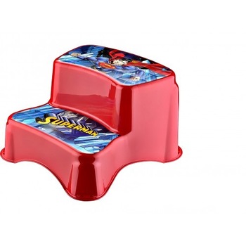 Scaunel inaltator WC cu doua trepte pentru copii, Superman TP 506-51, TUPPEX , 32x33x23.5 cm, rosu Scaunel inaltator WC cu doua trepte pentru copii, Superman TP 506-51, TUPPEX , 32x33x23.5 cm, rosu