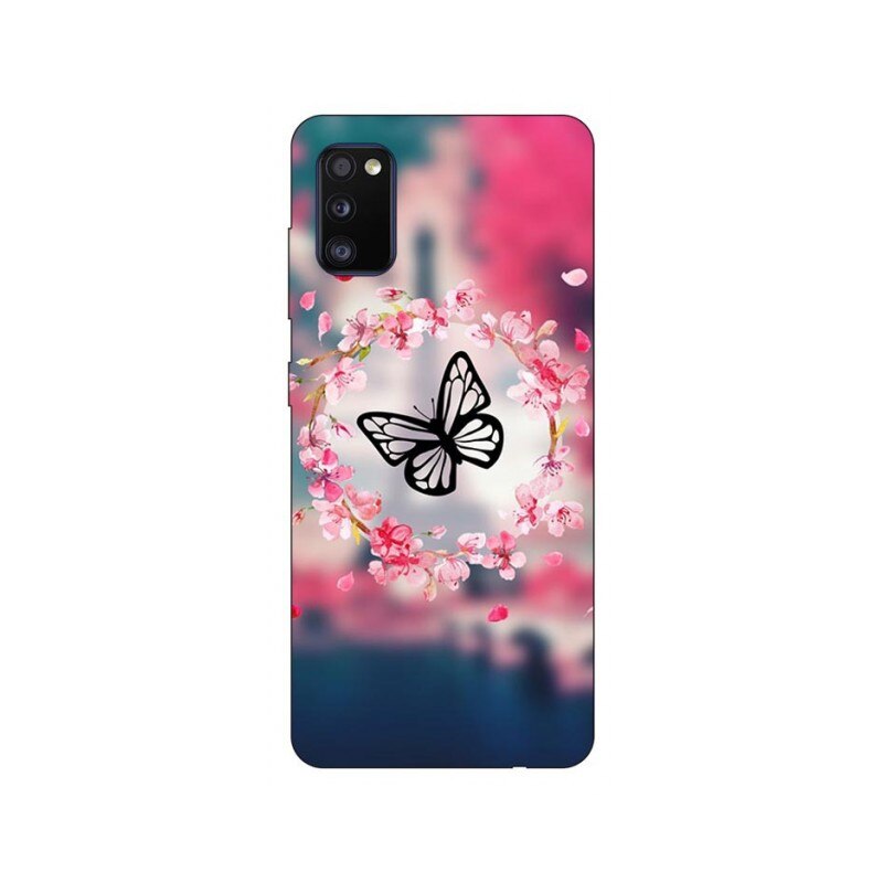 Husa Silicon Soft Upzz Print Compatibila Cu Samsung Galaxy A02s Model Butterfly