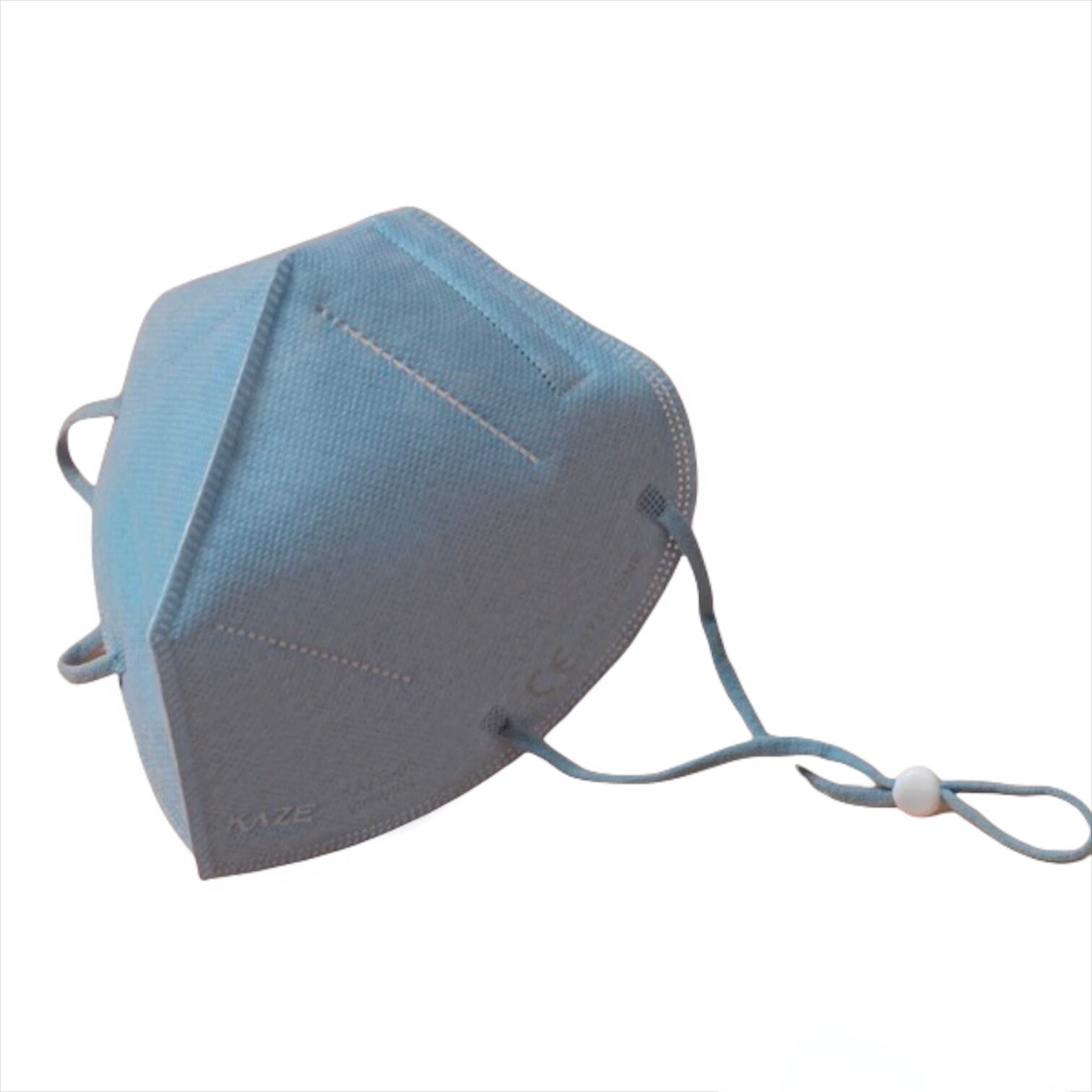 Masca colorata de protectie KAZE FFP2, KN95, 5 straturi, BFE>99.9%, Certificat CNAS - albastru deschis - Powder Blue
