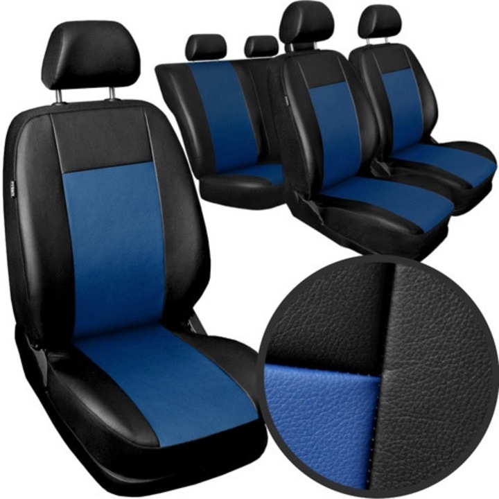 Set huse scaune auto, Comfort Extra, Piele Ecologica, 9 piese