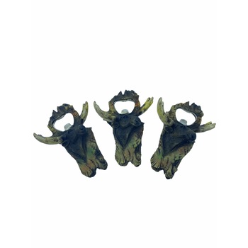 Set 3 magneti decorativi cerb, Desfacator, Atelier, Ceramica Set 3 magneti decorativi cerb, Desfacator, Atelier, Ceramica