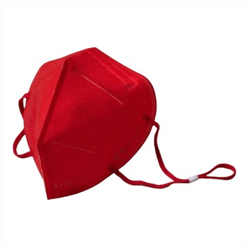 Masca colorata de protectie KAZE FFP2, KN95, 5 straturi, BFE>99.9%, Certificat CNAS - rosie - Racing Red