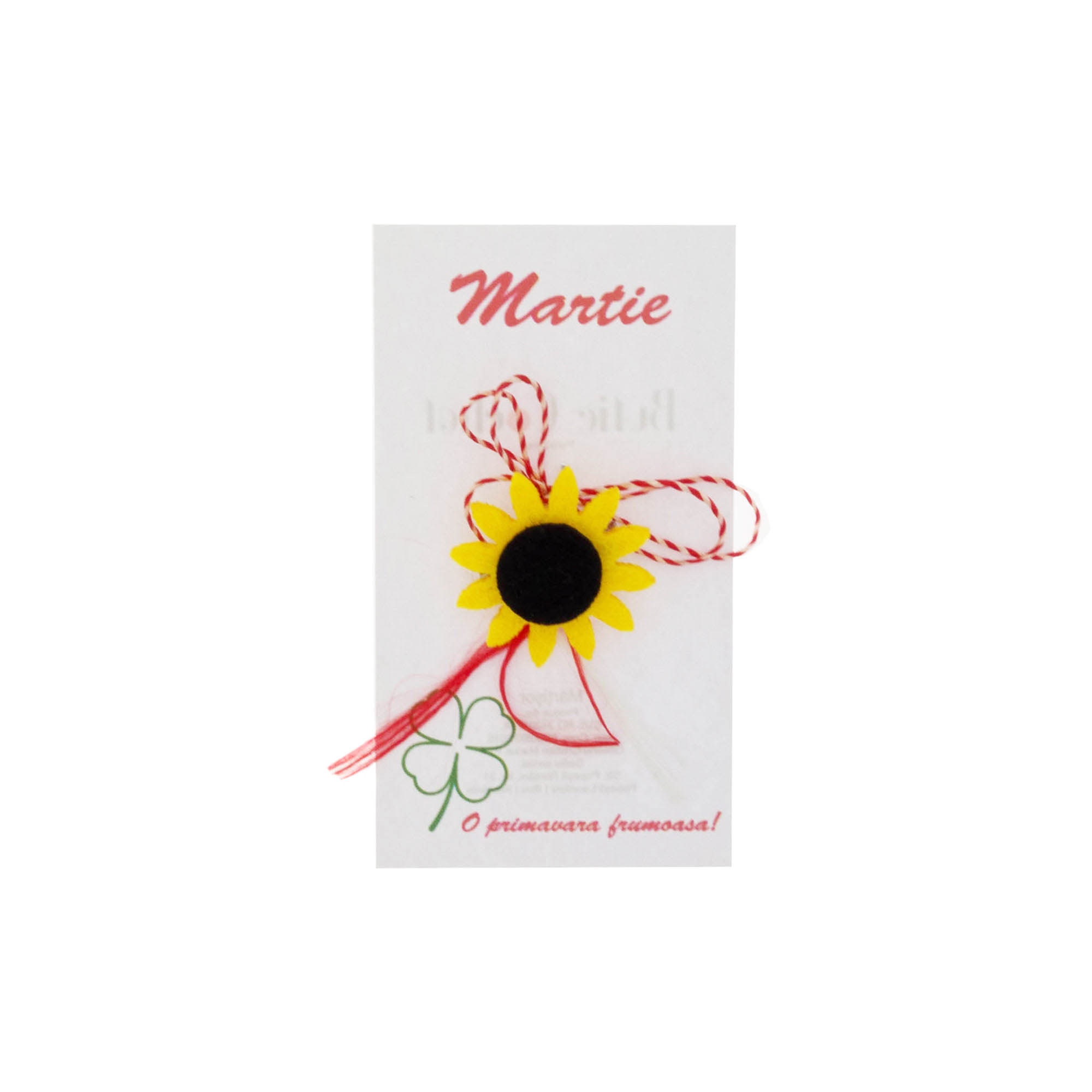Martisor Brosa, Buticcochet, Floarea soarelui, din fetru - MR494