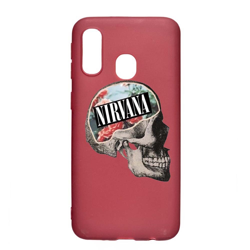 Husa Samsung Galaxy A20e, Nirvana, rezistenta la uzura, anti-alunecare, din silicon Premium, Pomegranate, PG535