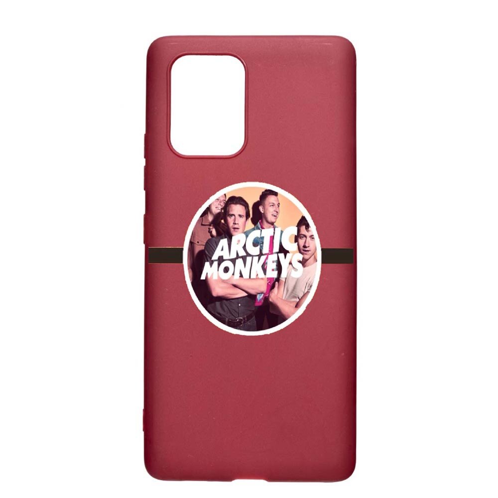 Husa Apple iPhone 11, Arctic Monkey, rezistenta la uzura, anti-alunecare, din silicon Premium, Pomegranate, PG549