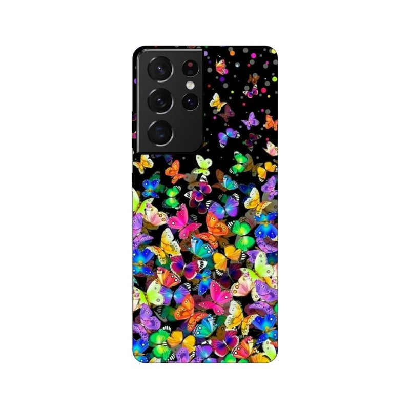 Husa Silicon Soft Upzz Print Compatibila Cu Samsung Galaxy S21 Ultra Model Colorature