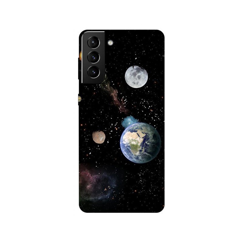 Husa Silicon Soft Upzz Print Compatibila Cu Samsung Galaxy S21 Model Earth