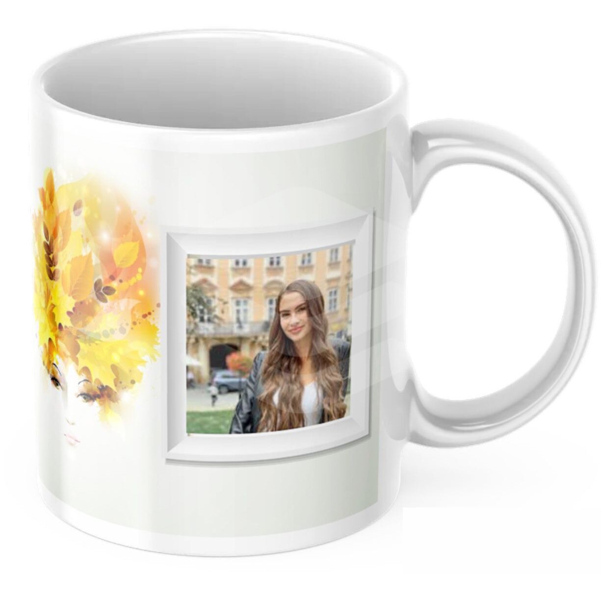 Cana personalizata cu 2 fotografii 
