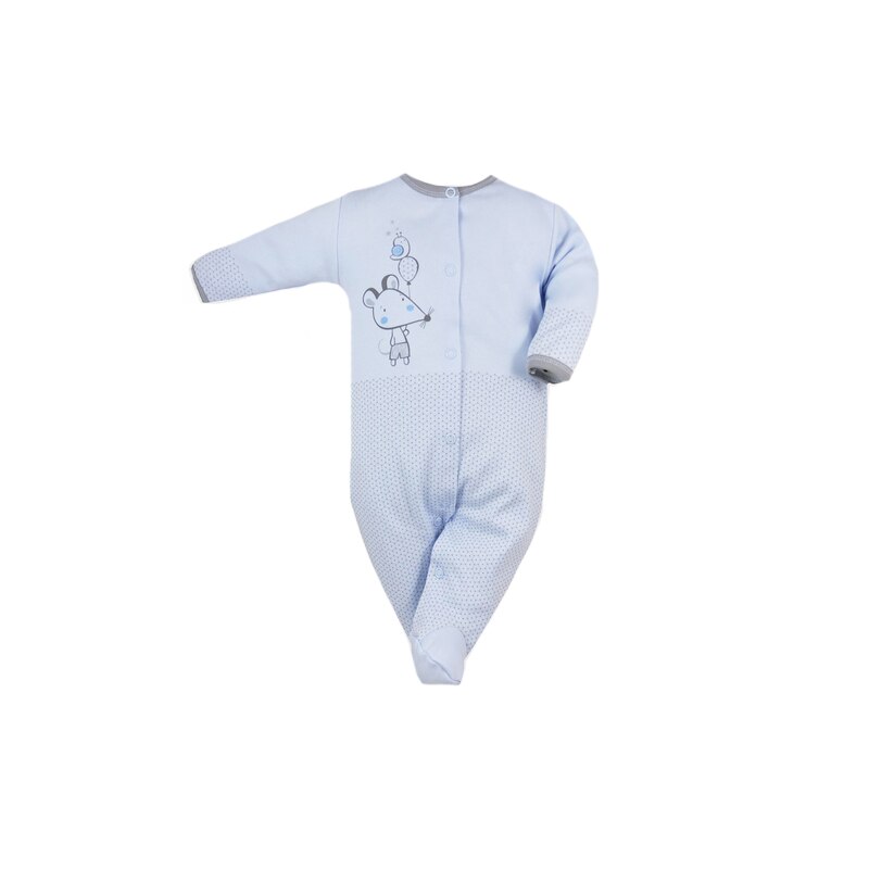 Salopeta cu maneca lunga pentru baieti Koala Slimak 05-7521, Albastru, 56