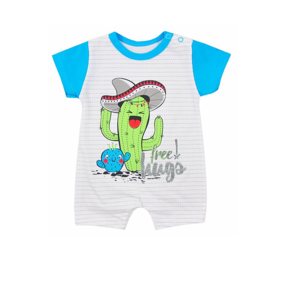 Salopeta de vara pentru baieti Koala Kaktus 06-280-2, Multicolor, 80