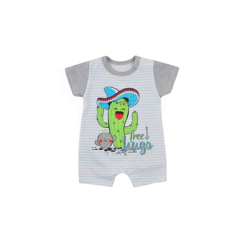 Salopeta de vara pentru baieti Koala Kaktus 06-280, Multicolor, 62