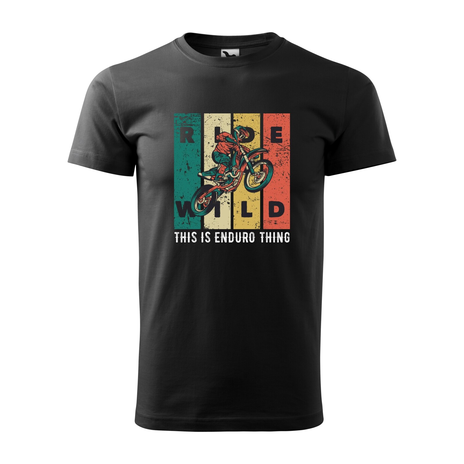Tricou negru barbati, idee de cadou, pentru motociclisti enduro, This is Enduro Thing, marime L