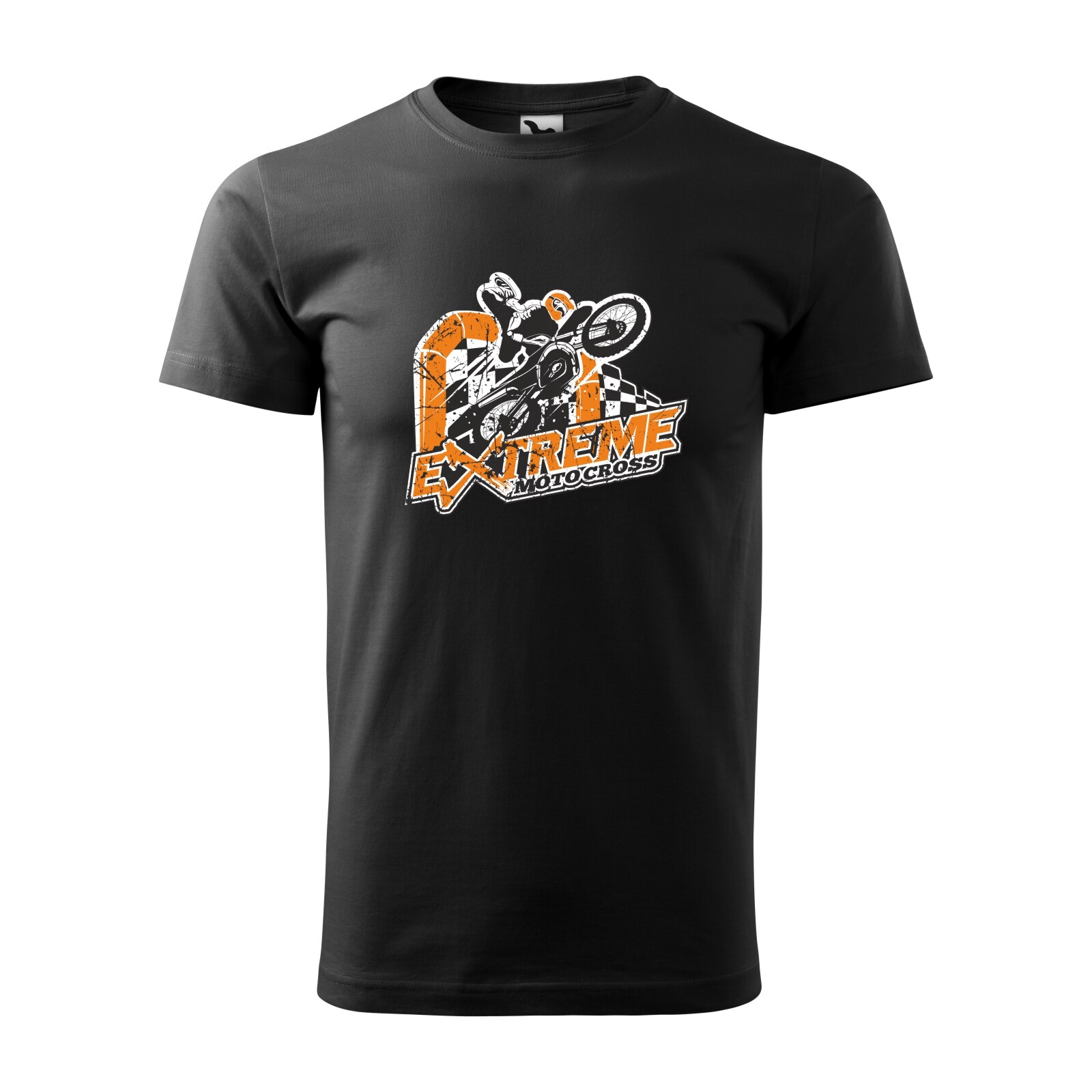 Tricou negru barbati, idee de cadou, pentru motociclisti enduro, Extreme Motocross, marime 2XL