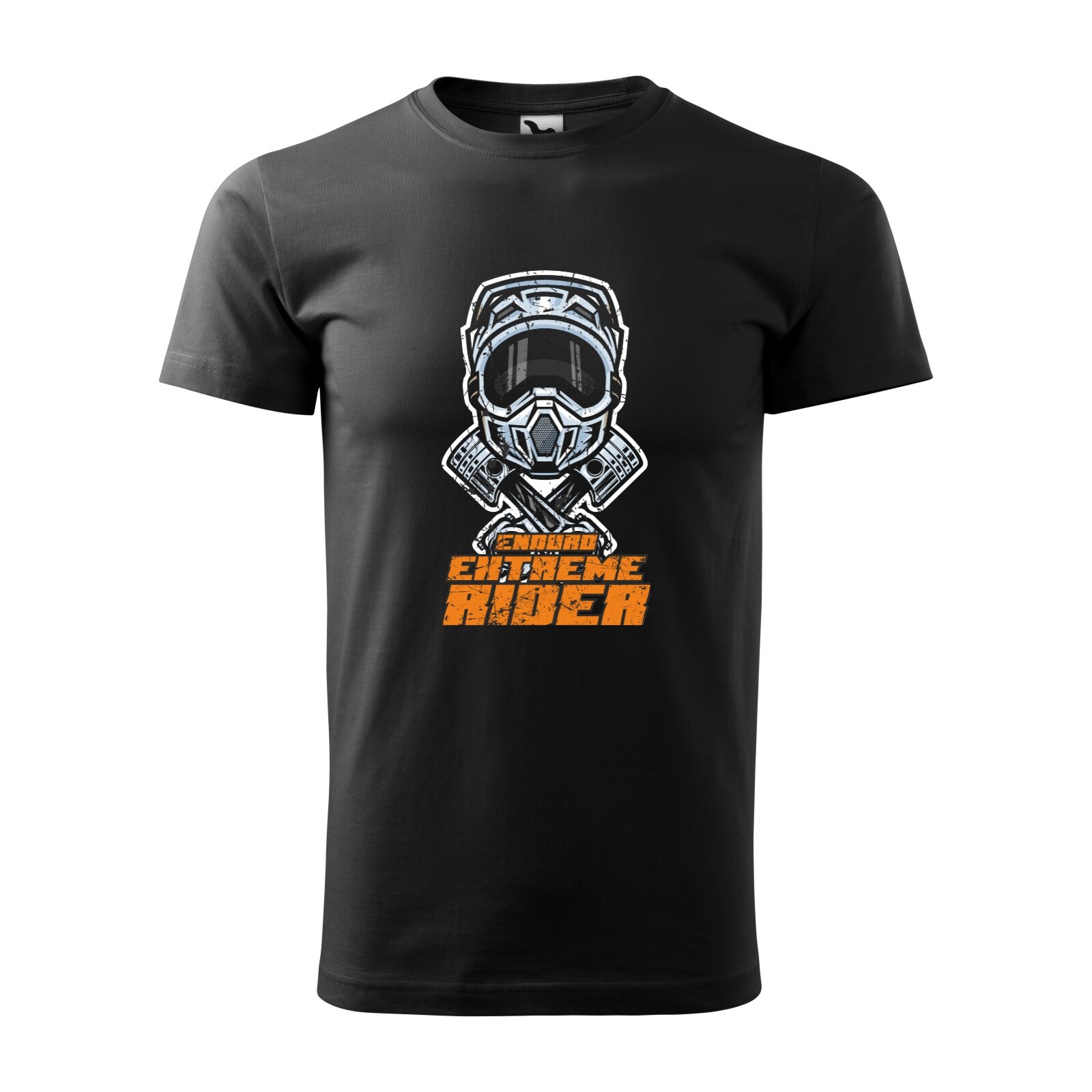Tricou negru barbati, idee de cadou, pentru motociclisti enduro, Enduro Extreme Rider, marime L