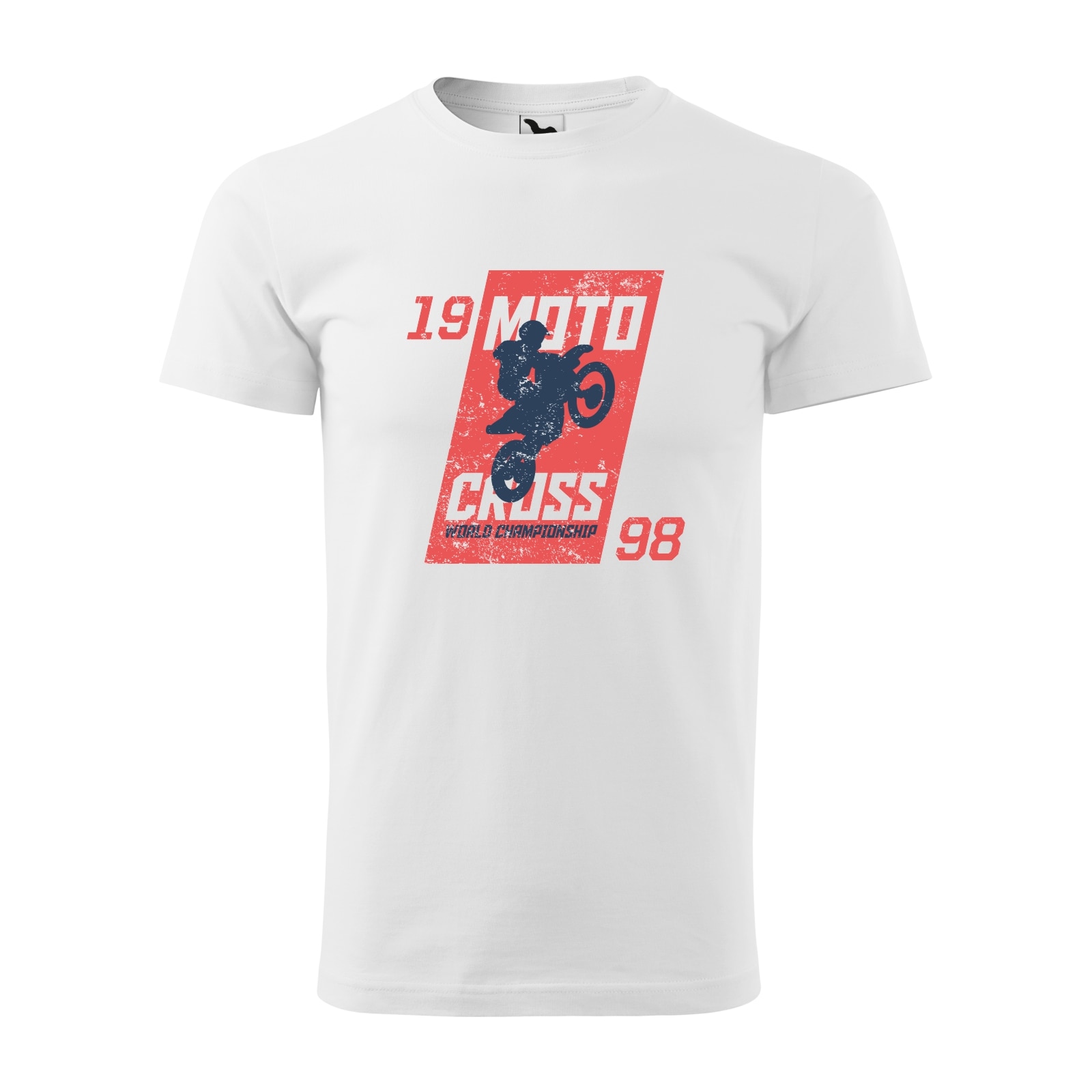 Tricou alb barbati, idee de cadou, pentru motociclisti enduro, Motocross World Championship, marime M