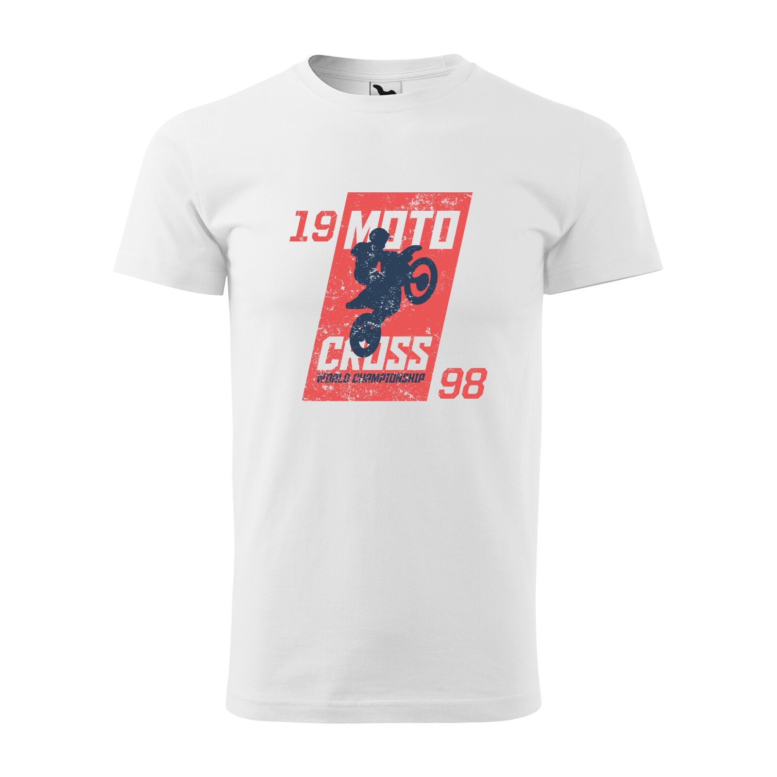 Tricou alb barbati, idee de cadou, pentru motociclisti enduro, Motocross World Championship, marime L