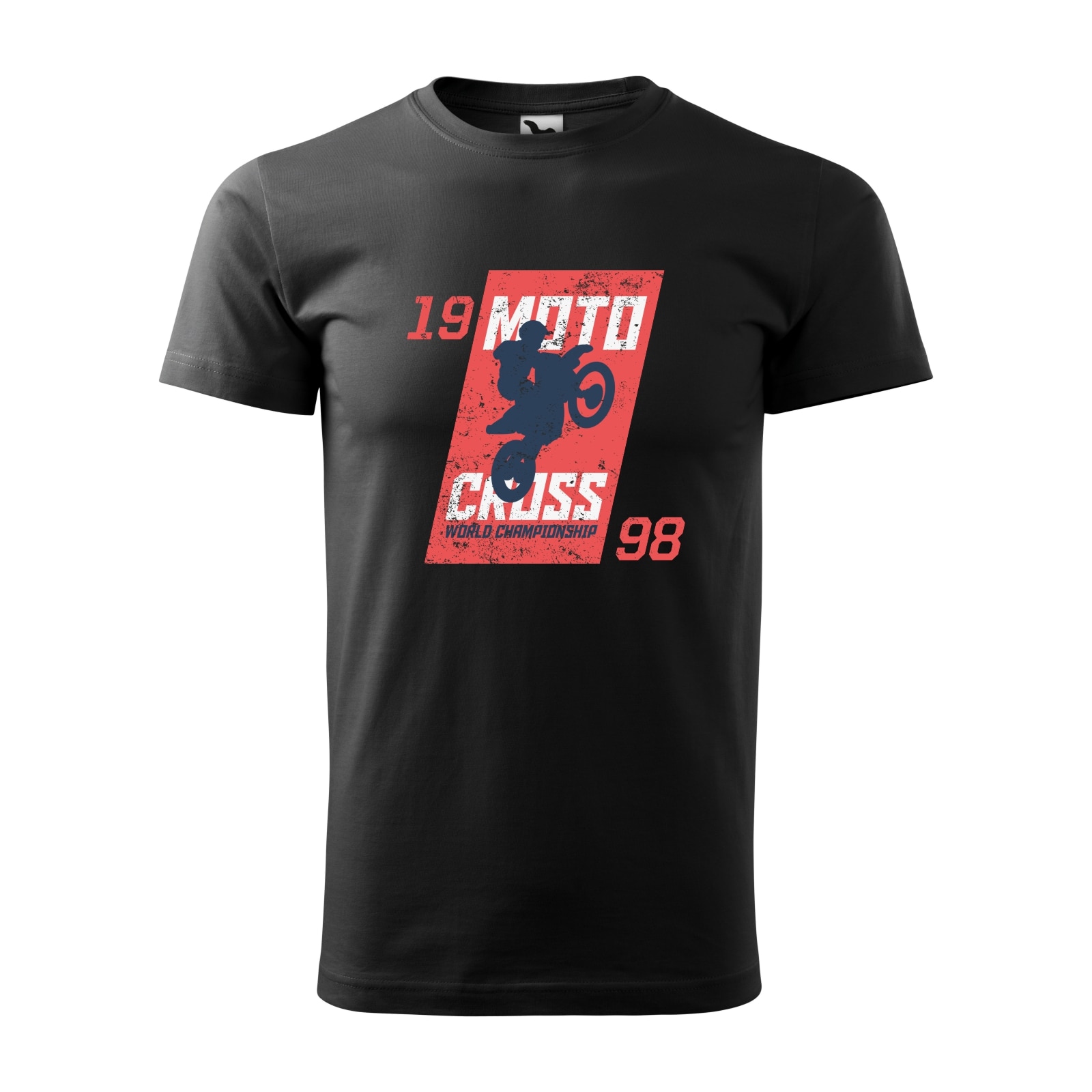 Tricou negru barbati, idee de cadou, pentru motociclisti enduro, Motocross World Championship, marime XS