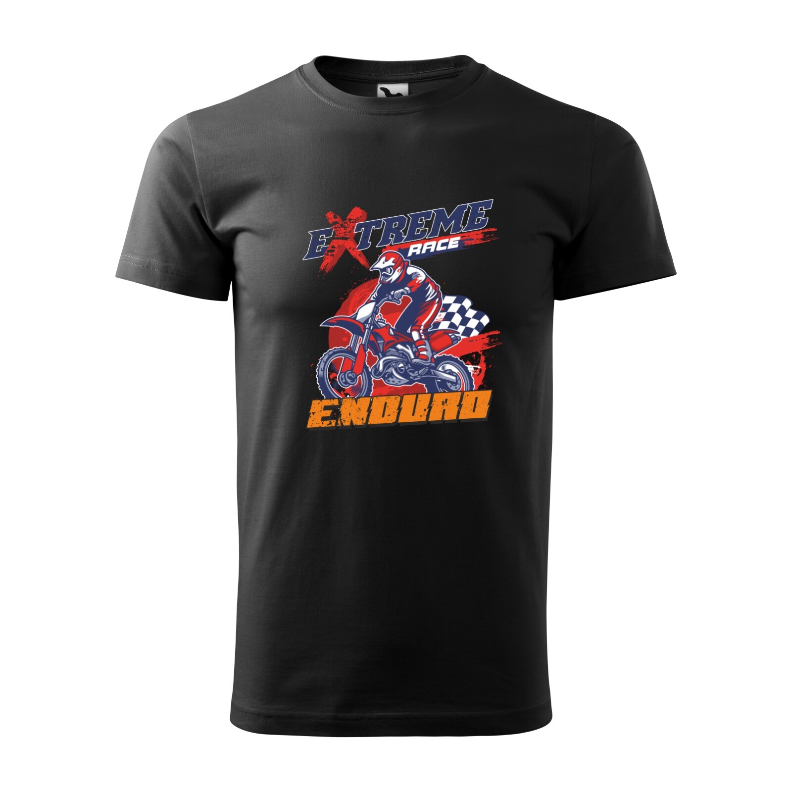 Tricou negru barbati, idee de cadou, pentru motociclisti enduro, Extreme Race Enduro, marime S