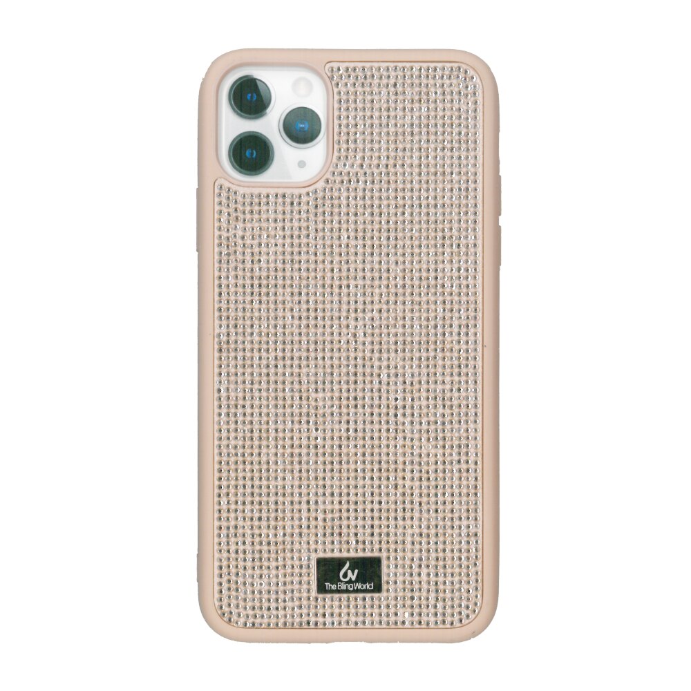 Husa protectie spate rose, Bling World Luxury, pentru Apple iPhone 12/ 12 Pro (6.1)