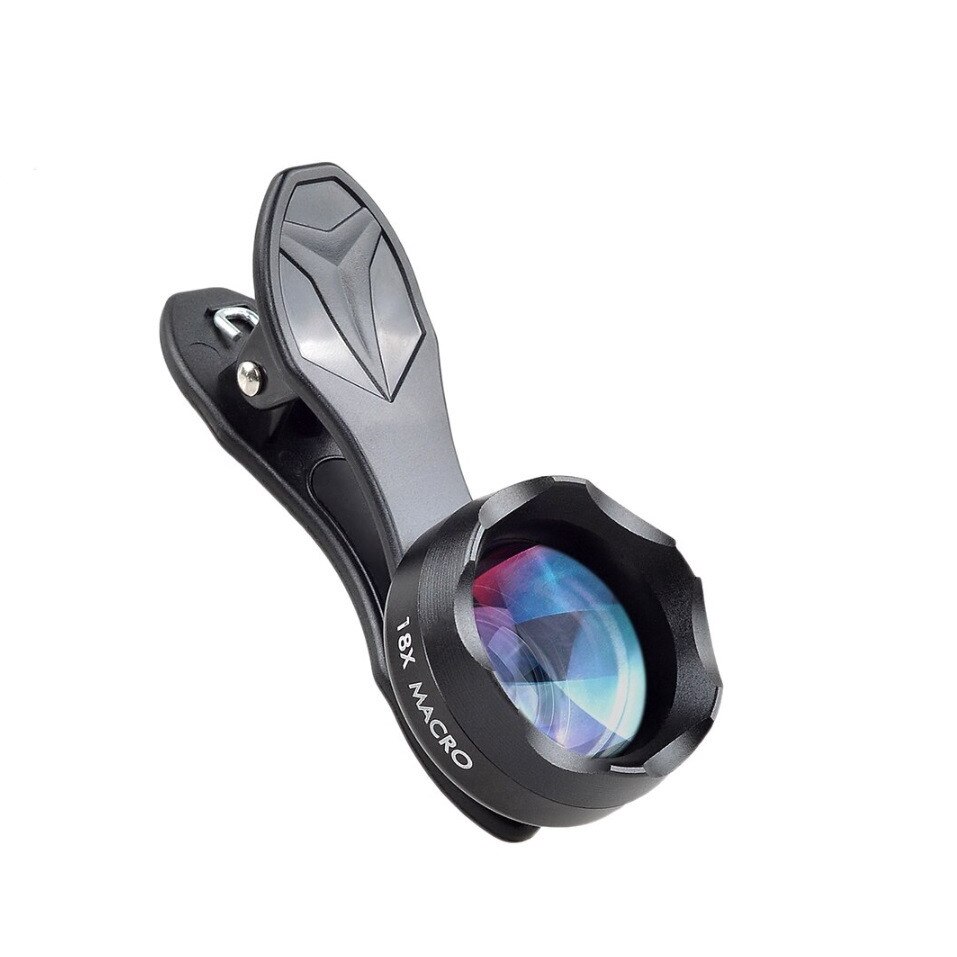 Lentila profesionala pentru telefon HD 18X Macro Clip Universal compatibil Universal